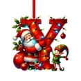 thumbnail image 1 of Árbol de Navidad Acrílico 2D con 26 Letras, Colgante Decorativo para Fiestas Navideñas Familiares., 1 of 5