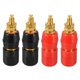 thumbnail image 4 of Terminal de unión de 2 pares, conector de altavoz de amplificador de potencia de rosca M5, conector de enchufe de plátano de longitud de 2 pulgadas, 4 of 4
