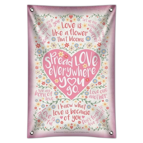 Spread Love Everywhere You Go Heart Home Business Office Sign