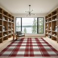 thumbnail image 2 of ODIKA Farmhouse Vintage Tartan Striped Checkered Front Plaid Gingham Refined Low Profile Flatwoven for Great Room, Indoor Open Concept, Large Living, 2 of 7