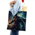 thumbnail image 4 of Batman / Bat Man Bolso de tela con estampado de lienzo para mujer, bolsa de compras reutilizable y estética, con cremallera interior, regalo para mujer,38*45cm., 4 of 6