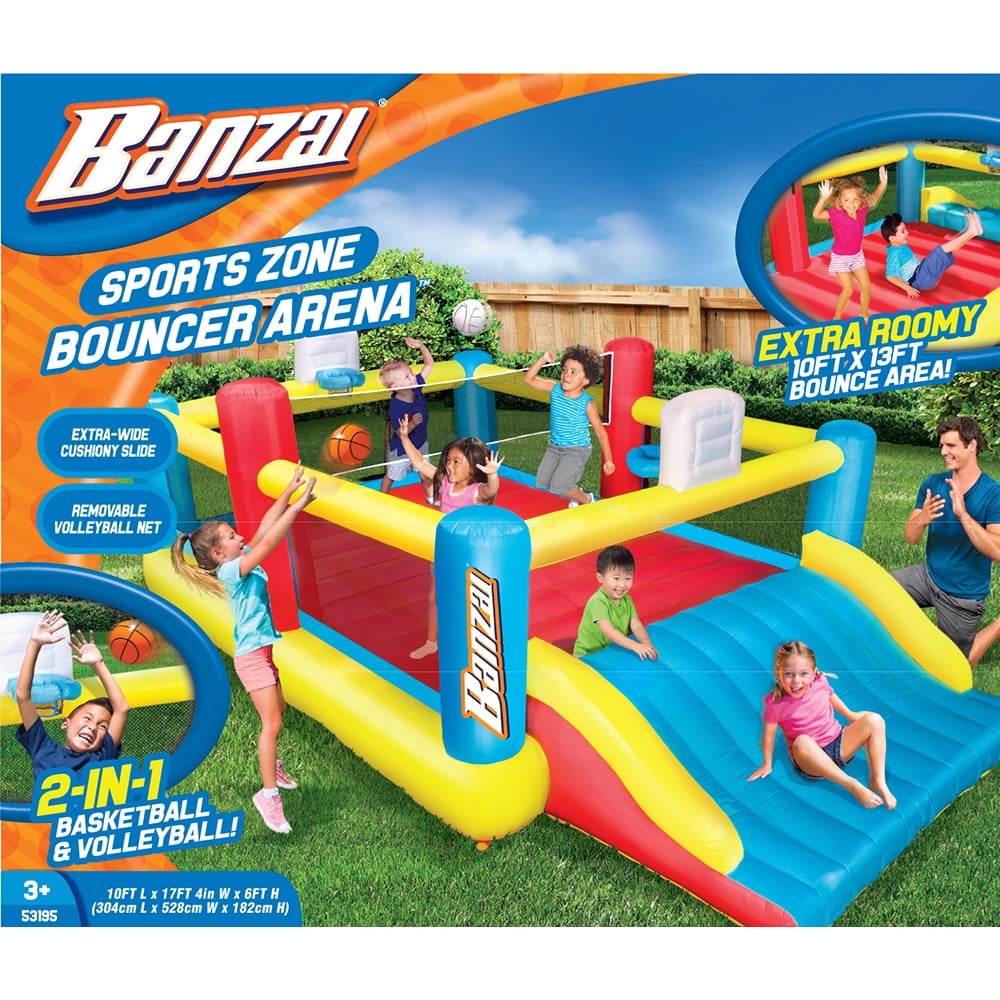 Banzai Sports Zone Bounce Arena (Inflatable Summer Backyard Jumping