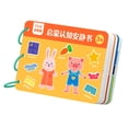 thumbnail image 1 of Libro de s para , tarjetas educativas de lenguaje sensorial, libros de actividades temáticas, reutilizable para pequeños Baoblaze Libro de pegatinas para niños, 1 of 8
