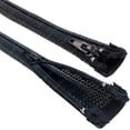thumbnail image 1 of Expandable Braided Zipper Sleeving Wrap - 3ft - 1.25" - Electriduct, 1 of 2