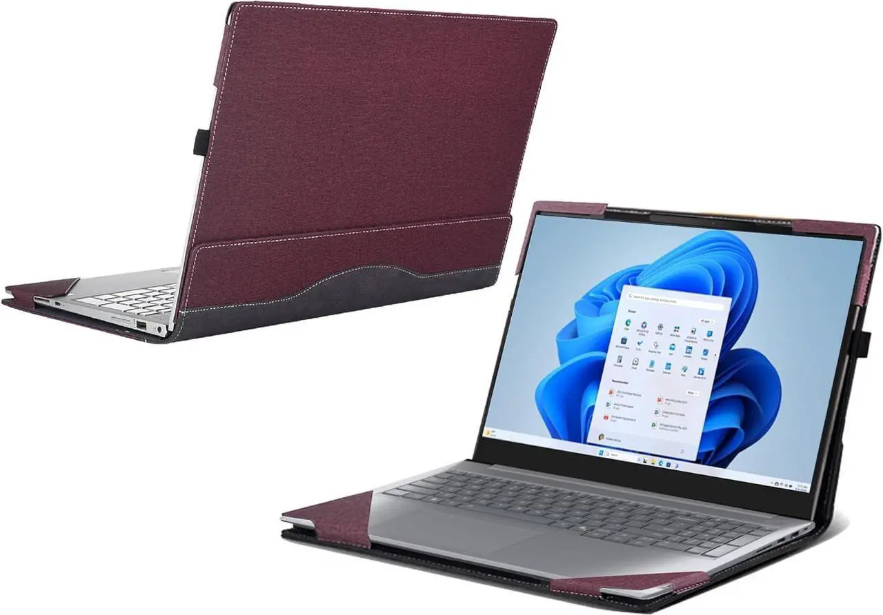 Laptop Case for Lenovo ThinkBook 16 Gen 8 (16 Intel) Laptop [not Compatible with Any Other Model] 2 in 1 PU Leather Inside Pocket Cover