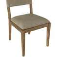 thumbnail image 6 of Meridian Furniture Avon Brown Linen Textured Fabric Dining Side Chair, Set of 2, 6 of 13