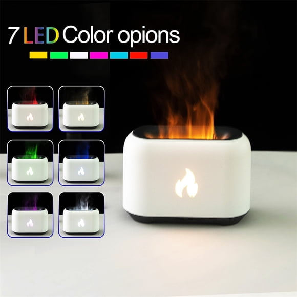 2023 Flame Aroma Diffuser Humidifier - Ultra-Quiet 150ml Essential Oil Diffuser with Realistic LED Flame for Home, Office, Yoga & Better Sleep