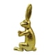 thumbnail image 4 of Estatua de conejo, colección de figuras de animales, adorno de regalo, escultura de resina moderna y bonita para decoración de escritorio en, 4 of 9