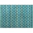 thumbnail image 1 of Ahgly Company Indoor Rectangle Abstract Light Blue Modern Area Rugs, 7' x 10', 1 of 4