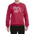 thumbnail image 2 of Mom Life Best Mom Mother's Day Gift Blessed Family Kids | Mens Mother's Day Crewneck Graphic Sweatshirt, Vintage Heather Red, 3XL, 2 of 4