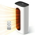 thumbnail image 1 of PhiloDeco Space Heater, 1500W Electric Ceramic Tower Heater, Fast Heating with Thermostat and Remote, 80°Oscillating, 3 Modes for Office, Living Room, Bedroom, 1 of 8