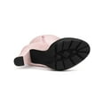 thumbnail image 5 of BLISSFUL STEP Women's Boots Platform Block High Heels Over Knee Side Zips Boots Bling Pink 9, 5 of 7