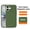 Green, variant on For iPhone 17 6.3" Case Built-In Magnetic MagSafe Compatible Wireless Charging Car Mount Adsorption Sweatproof Anti-Slip Anti-Fingerprint Protective Case,Orange