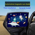 thumbnail image 2 of Parasol De Coche Cortinas Magnéticas Coches Ventana Aislamiento Térmico Sombras, 2 of 4
