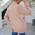 thumbnail image 4 of Fesfesfes Women Sweaters Solid Color Long Sleeve Mock Neck Pullove O-Neck Shirt Sweater Tops Plus Size Clearance $10, 4 of 8