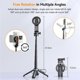 thumbnail image 3 of Magnetic Selfie Stick for iPhone, Portable Selfie Stick Tripod Retractable Mini Phone Tripod for Group Photos, Vlogging, Photography, Compatible, 3 of 4