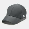 thumbnail image 2 of Under Armour Men's UA Blitzing Blank Stretch Fit Cap Curved Flex Athletic Hat, White, L/XL, 2 of 2