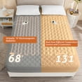 thumbnail image 2 of Wulful Cal King Electric Heated Mattress Pad Dual Controller Auto Shut Off, White, 2 of 9
