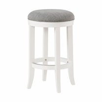 Alaterre Furniture Natick Backless Counter Height Wood Stool, White
