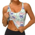 thumbnail image 3 of Honeii Bulldog patten Workout Crop Tank Top for Women Yoga Tank Tops Athletic Sports Shirts Exercise Undershirts,Sports Bra,Sports vest-Large, 3 of 8
