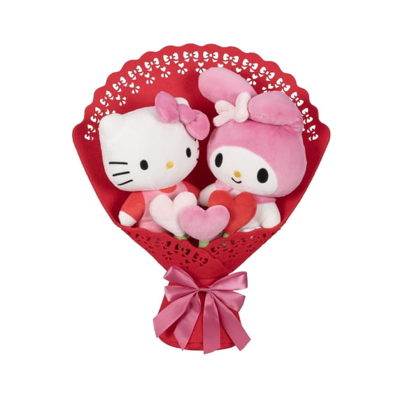 Hello Kitty and Friends Plush Special Valentine’s Bouquet, 13 inch