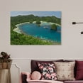 thumbnail image 3 of Wynwood Studio Nature and Landscape Wall Art Canvas Prints 'Boat In A Bay by David Fleetham' Coastal Landscapes - Green, Blue, 3 of 5