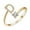 D, variant on Penkiiy A to Z Initial Ring for Women Stackable Adjustable Crystal Inlaid Alphabet Letter Gold Rings Bridesmaid Jewelry Christmas Birthday Gift for Her