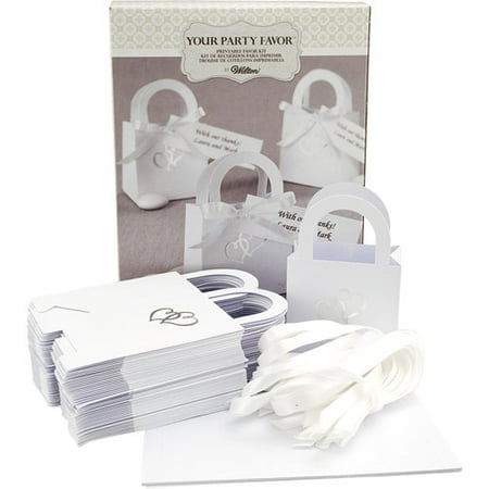 Wilton White Sweetheart Bag Favor 50ct