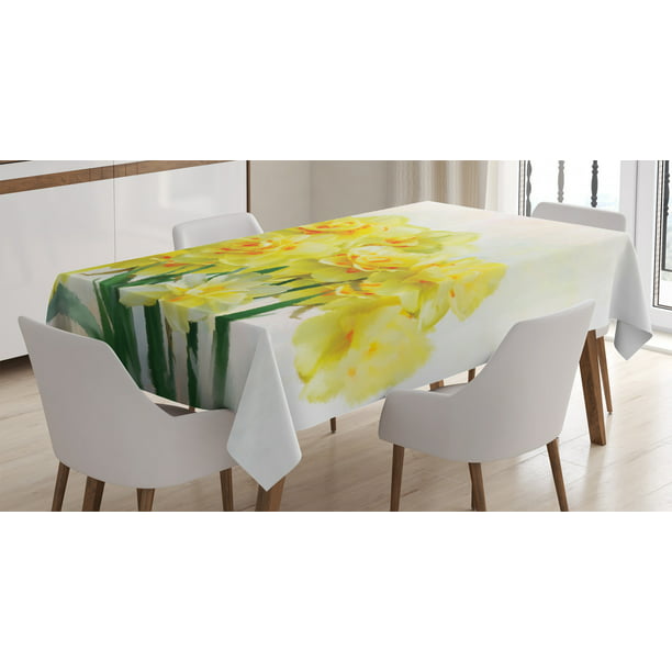 Daffodil Decor Tablecloth Digital, What Are Table Covers Called