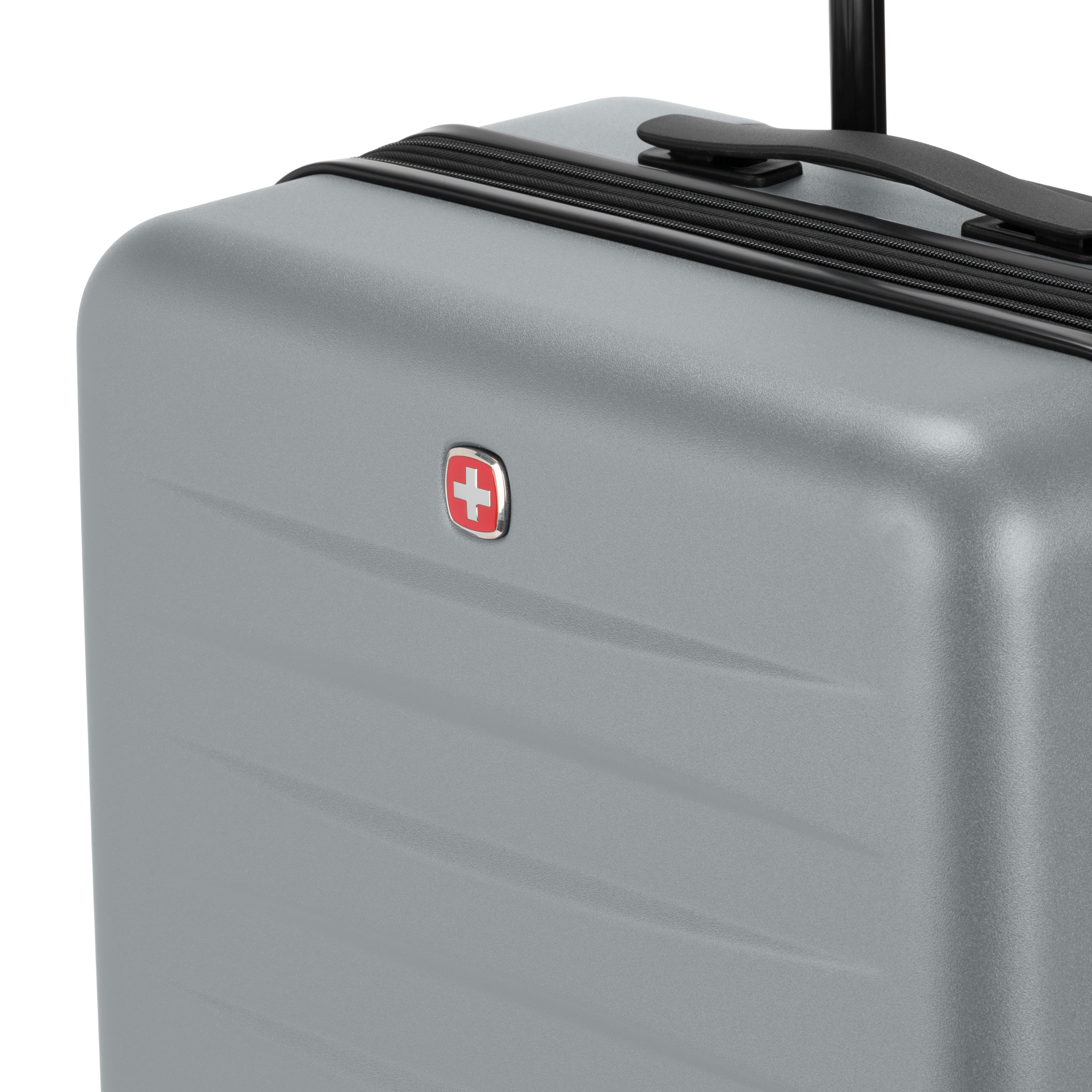 SWISSGEAR Stride Hardside Medium Checked Spinner, Charcoal Gray