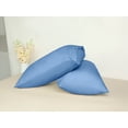 thumbnail image 6 of Unique Bargains Satin Pillow Cases Set of 2 Cooling Pillow Covers Queen Blue Gray, 6 of 8