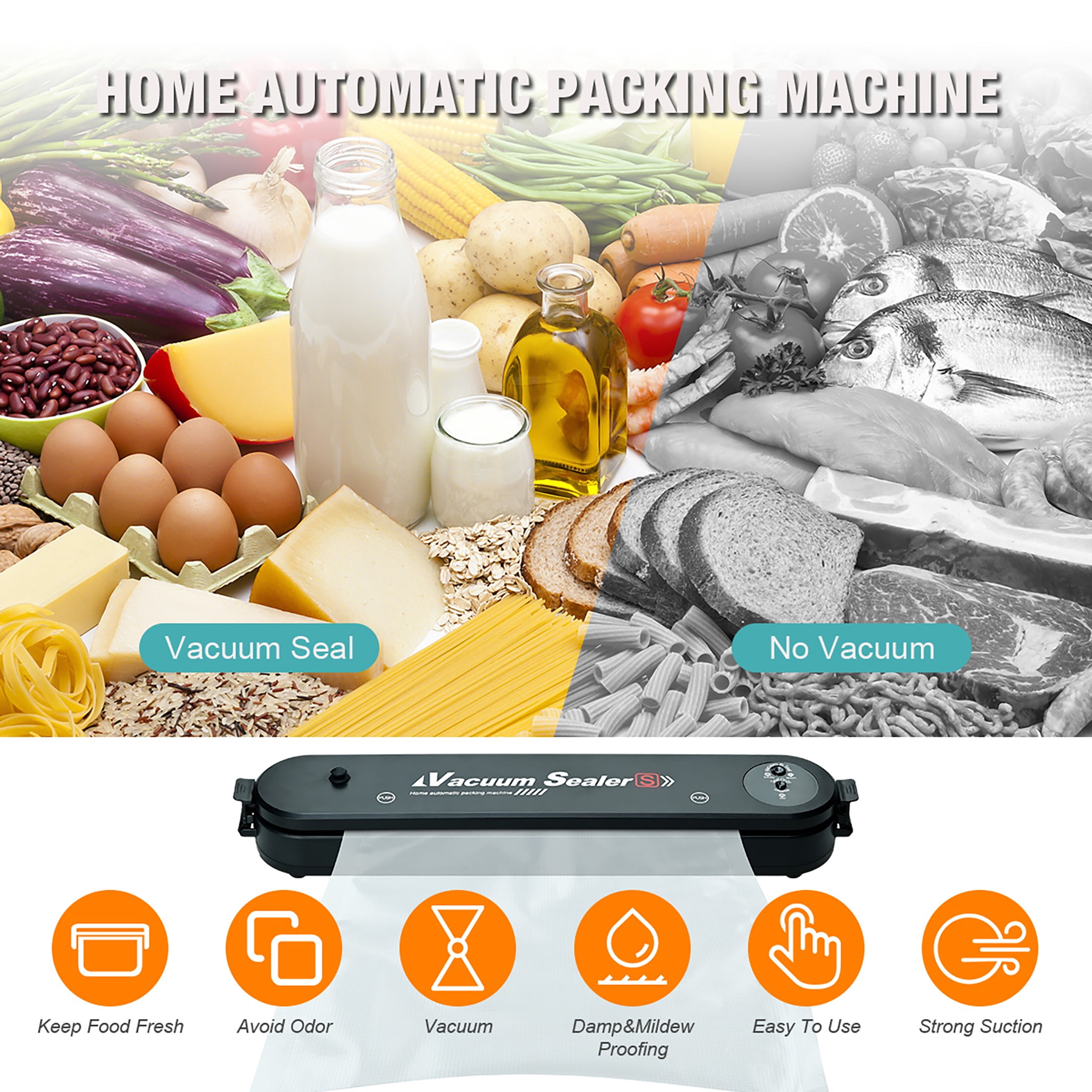 Food Vacuum Sealer Packaging Machine Household Keep Food Fresh