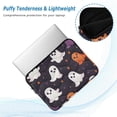 thumbnail image 2 of FORMRS 15"-15.6" Laptop Sleeve Protective Case Soft Carrying Quilted Computer Bag Cover, White Halloween Ghosts, 2 of 7