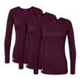thumbnail image 1 of Sivvan Lot de 3 T-Shirts à Manches Longues Confort pour Femmes, 1 of 4
