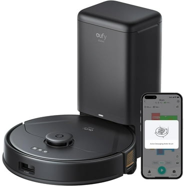 eufy Clean X8 Pro Robot Vacuum Self-Empty Station, Twin-Turbine 2? 4,000 Pa Powerful Suction
