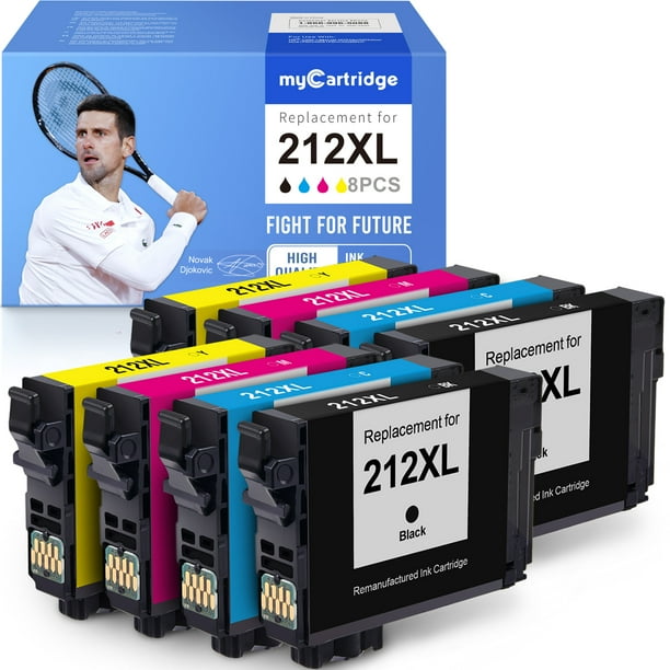 Mycartridge 212XL Ink Cartridge for Epson XP4100 WF2850 XP4105 BCMY