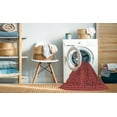thumbnail image 2 of Ahgly Company Machine Washable Indoor Square Transitional Red Area Rugs, 4' Square, 2 of 7