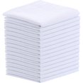 thumbnail image 1 of Men's Handkerchiefs Soft Cotton Classic White Pocket Square Hankies, 1 of 4