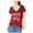 Red - burgundy, variant on Love Tribe Womens Sorry Not Sorry Graphic T-Shirt, Red, Juniors, Small