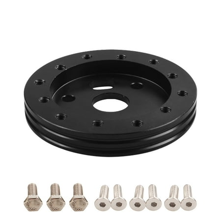 

Practical Aluminum Alloy 6 Hole To 3 Universal Steering Wheel Spacer Kit Black