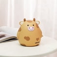 thumbnail image 2 of Cartoon Cow Coin Bank Cow Figurine Piggy Bank Cute Cow Ornament Money Box, 2 of 8