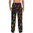 thumbnail image 3 of Mushroom Skull Men'S Pajama Pants Soft Sleep Lounge Pants Pjs Bottoms With Pockets Xx-Large, 3 of 6