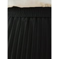 thumbnail image 3 of Keasmto Women Skirts Black Pleated Skirt Midi Long Cheetah High Waist Ladies Elasticized Summer A Line Skirts for Work Office S, 3 of 6