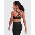 thumbnail image 2 of CRZ YOGA Girls Softness Butterluxe Cross Sports Bra Yoga Athletic Casual Double Spaghetti Strap Kids Teen, 2 of 7