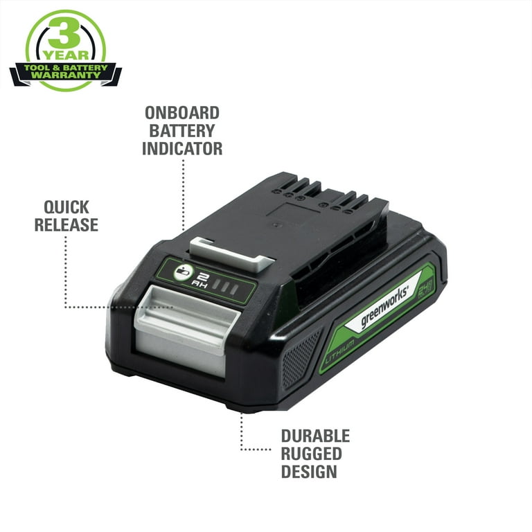 Greenworks G24B2 24 V accu - B.V