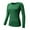 Green, variant on Women Gym T-Shirt Quick-Dry Compression Tops Long Sleeve Sports T-Shirt Yoga Gym Workout Tops Tee