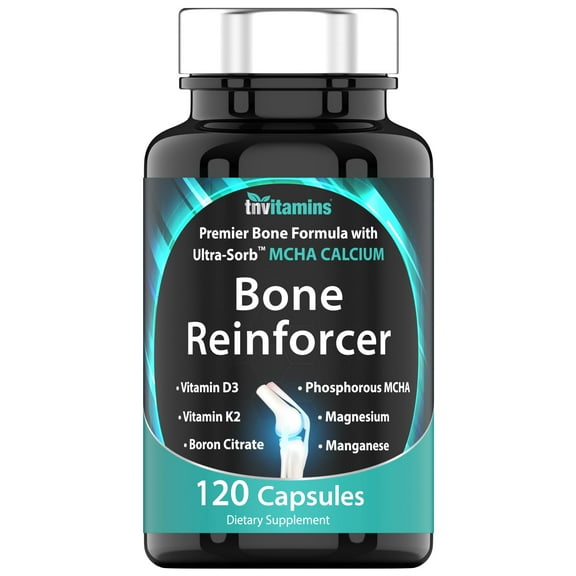 Bone Reinforcer (120 Capsules) | Powerful Bone Support Supplement with Calcium MCHA & More!