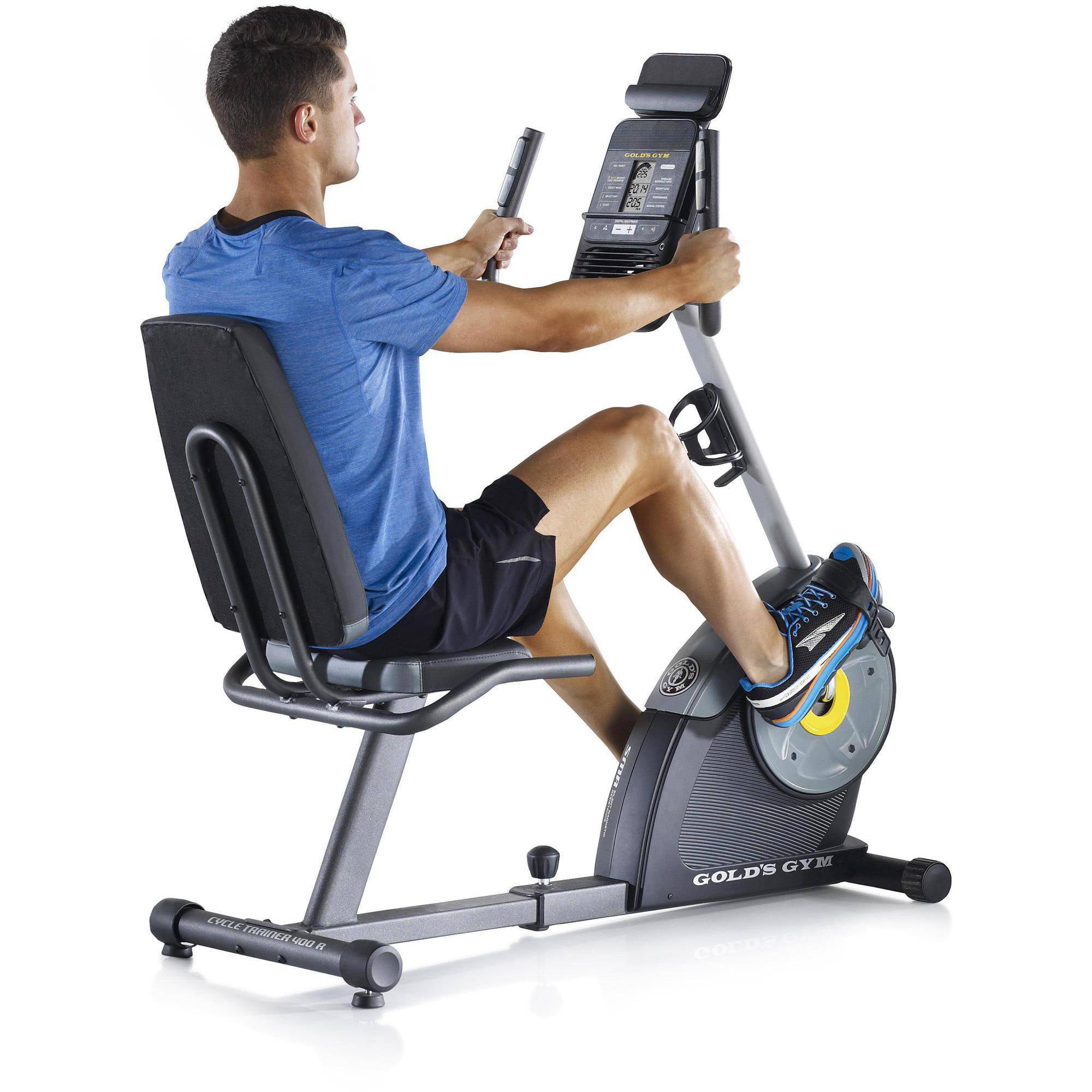 Golds Gym Cycle Trainer 400 Ri Recumbent Exercise Bike Walmart intended for The Most Incredible  cycling machine benefits weight loss regarding Home