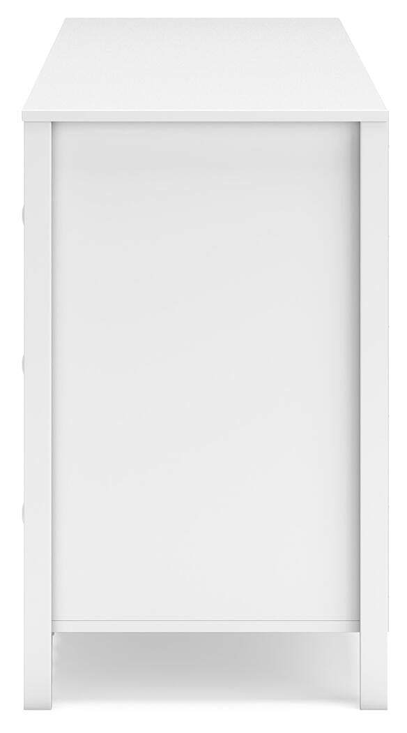 Signature Design by Ashley Hallityn 6 Drawer Dresser, White