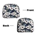 thumbnail image 6 of Kdxio Floral Flowers Blue Pattern Print 2 Piece Car Head Rest Covers Set Auto Front/Rear Seats Headrest Cover Universal Fit Most Cars,Sedan, SUV, 6 of 9